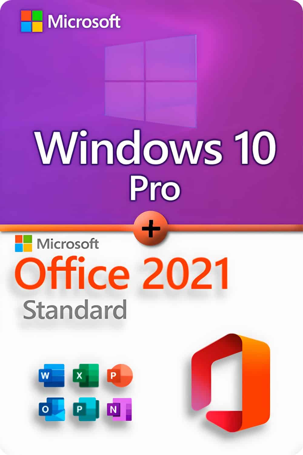 Microsoft Windows 10 Professional + Microsoft Office 2021 Standard License for 3 devices